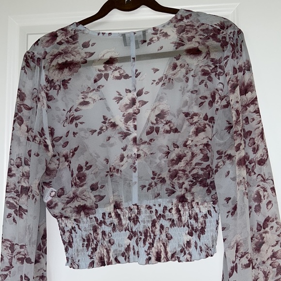 Bardot sheer crop top - Picture 3 of 4